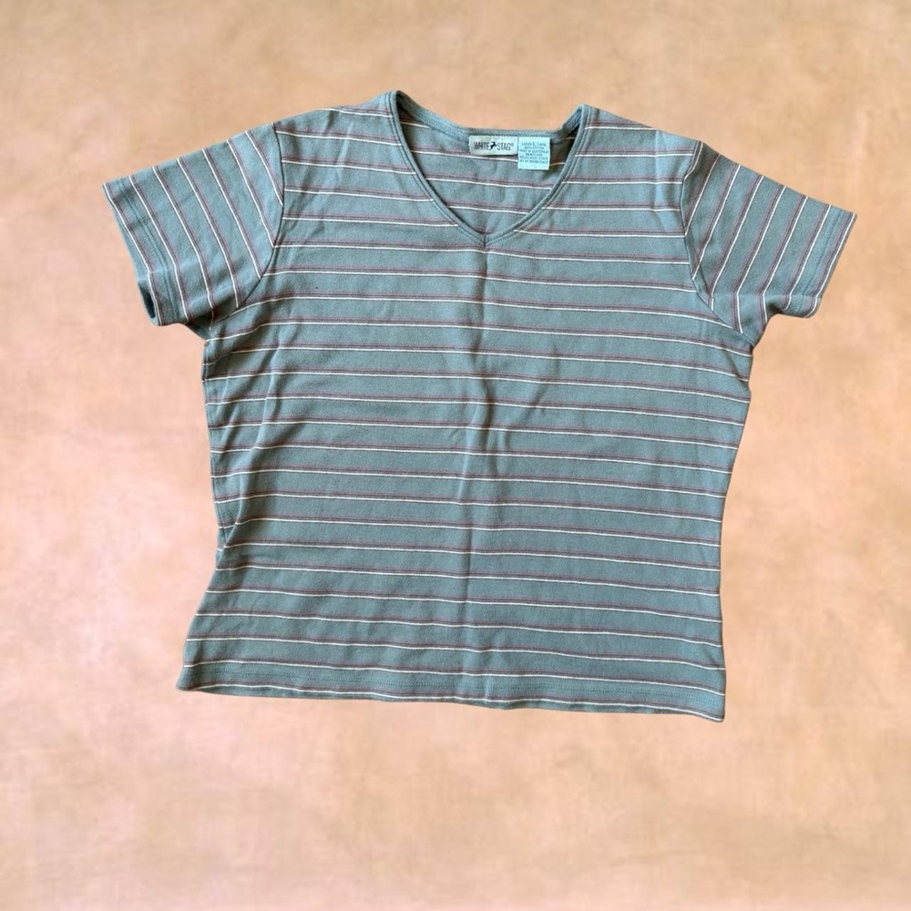 Vintage 90’s White Stag Stripped Tee